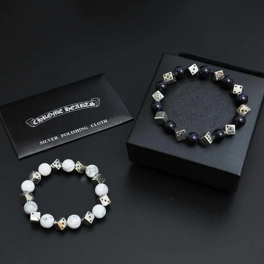 Chrome Hearts Monochrome Large Bead Bracelet - album image 1