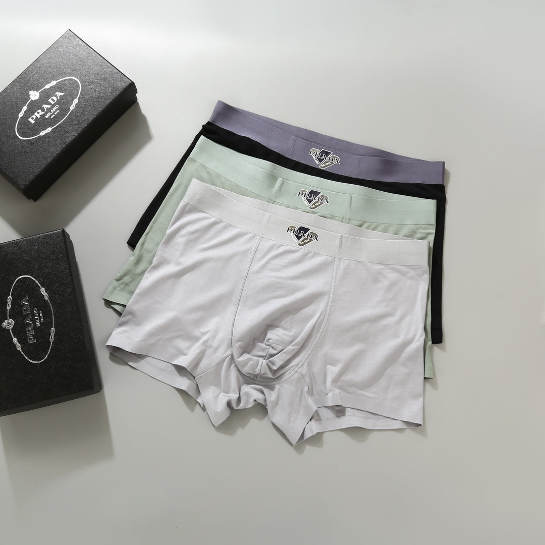 Prada small waist emblem boxer briefs - view 4