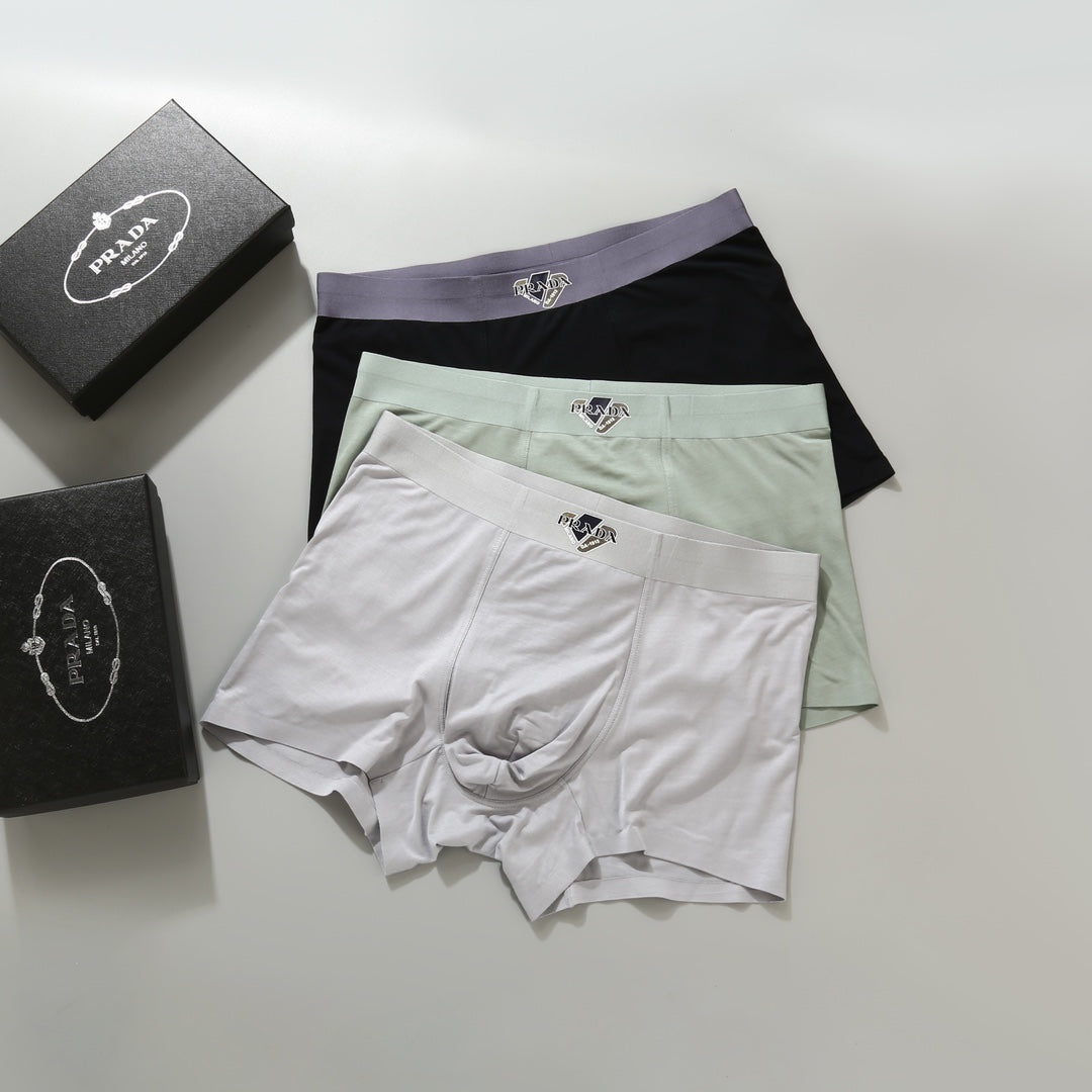 Prada small waist emblem boxer briefs - view 3