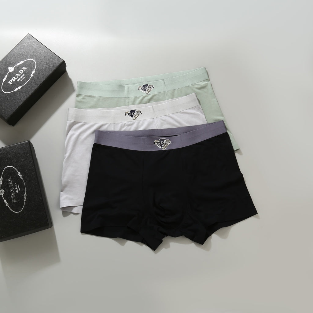 Prada small waist emblem boxer briefs - view 1
