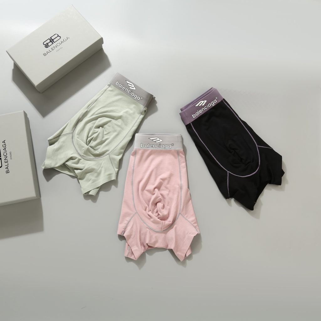 Balenciaga pastel plain waist boxer briefs - view 6