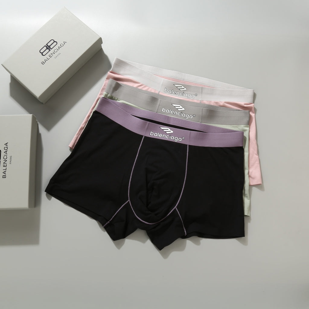 Balenciaga pastel plain waist boxer briefs - view 4