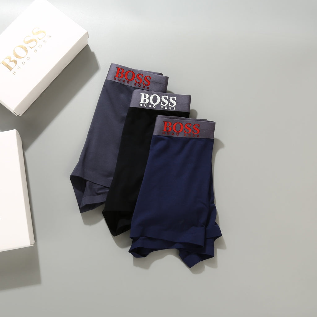 BOSS Men's Contrast Waist Boxer Briefs - Box of 3 Pieces - image 5