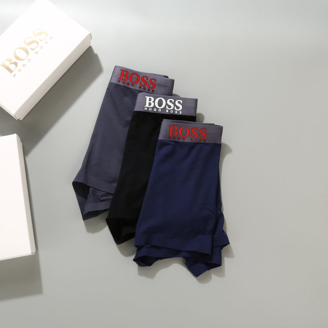 BOSS Men's Contrast Waist Boxer Briefs - Box of 3 Pieces - image 5