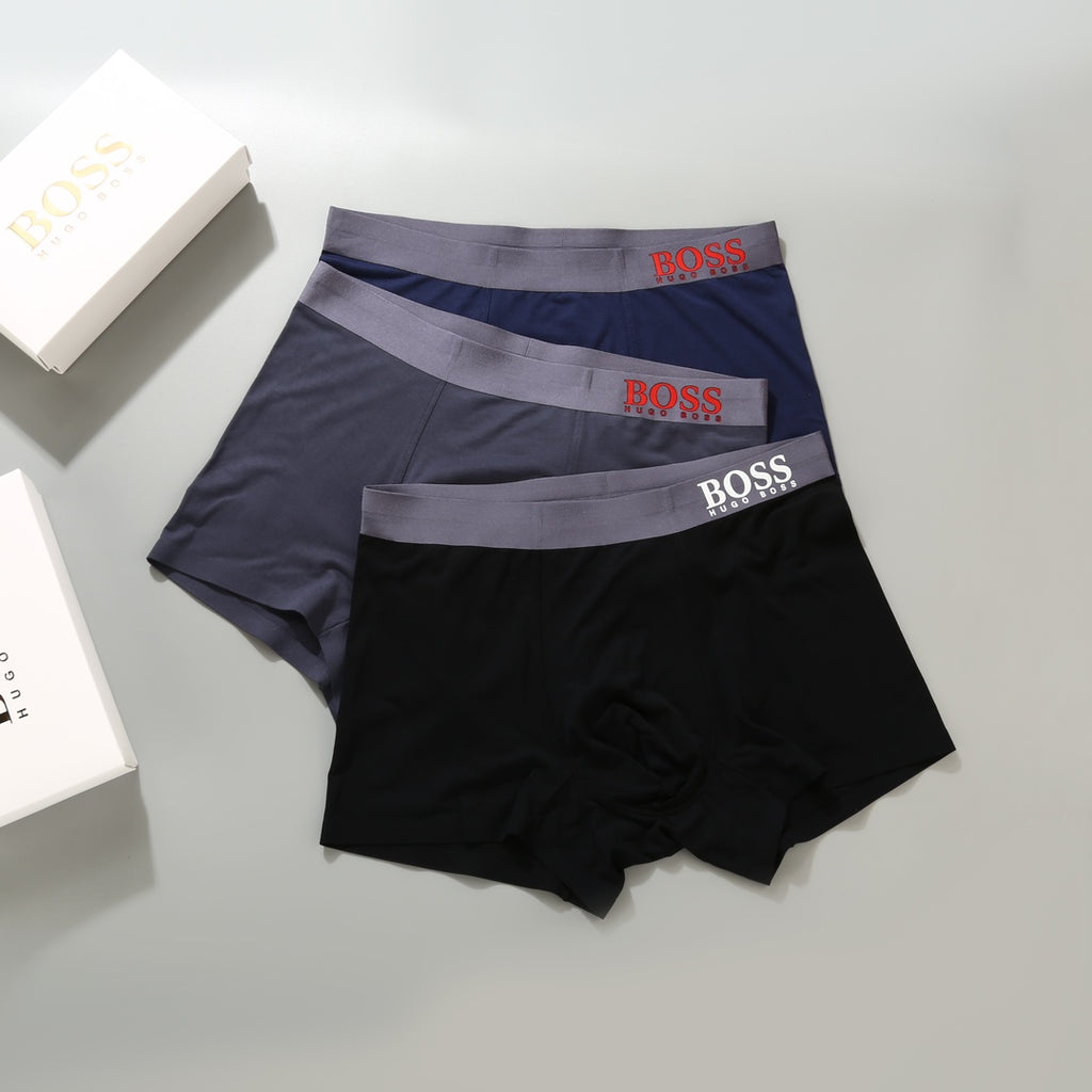 BOSS Men's Contrast Waist Boxer Briefs - Box of 3 Pieces - image 4