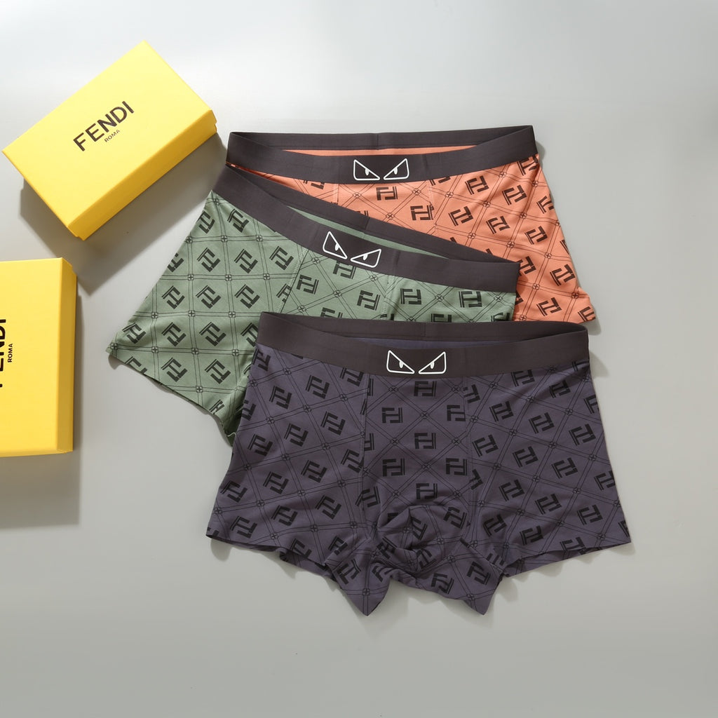 Fendi outlined eye waist print boxer briefs - view 4