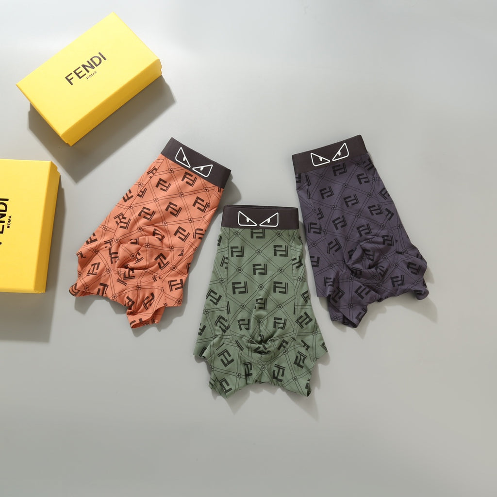 Fendi outlined eye waist print boxer briefs - view 6
