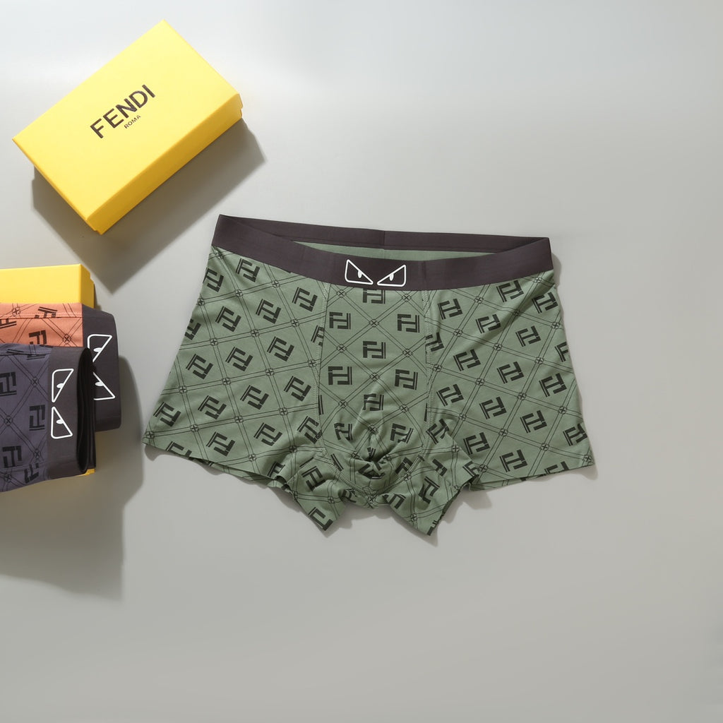 Fendi outlined eye waist print boxer briefs - view 7