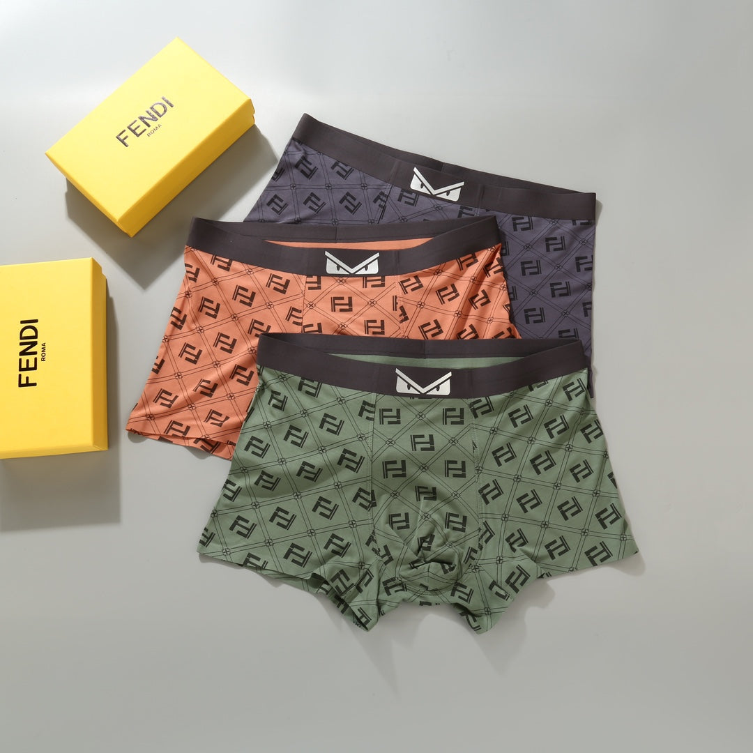 Fendi white eye waist print boxer briefs - view 3