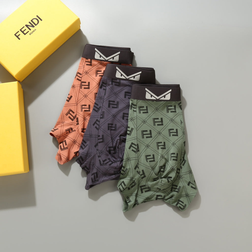 Fendi white eye waist print boxer briefs - view 5