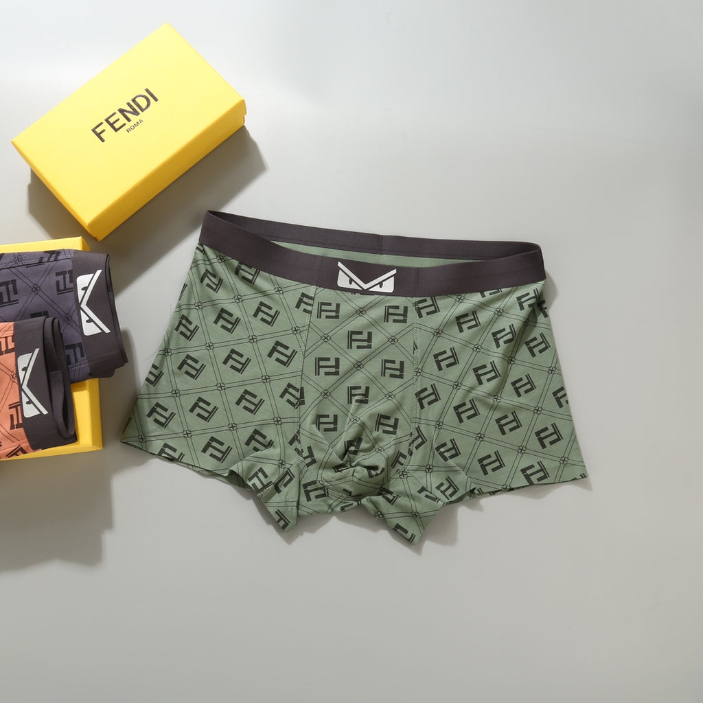 Fendi white eye waist print boxer briefs - view 8