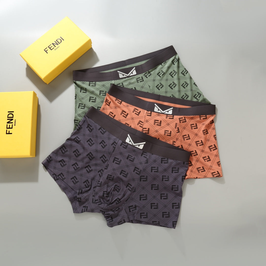 Fendi white eye waist print boxer briefs - view 4