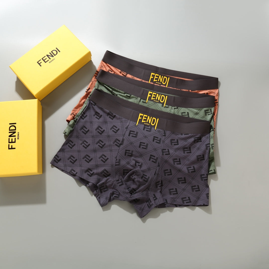 Fendi allover ff wordmark boxer briefs - view 2