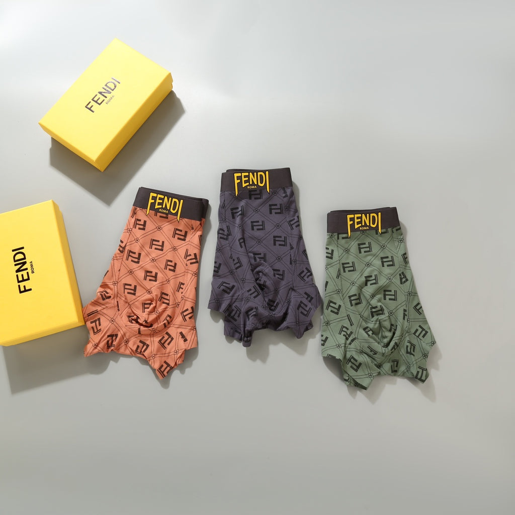 Fendi allover ff wordmark boxer briefs - view 6