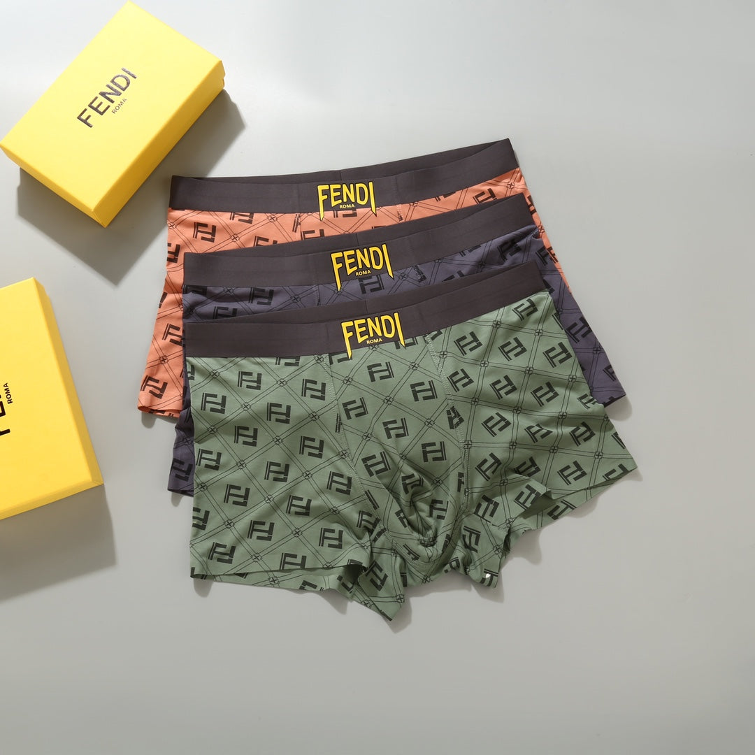 Fendi allover ff wordmark boxer briefs - view 1