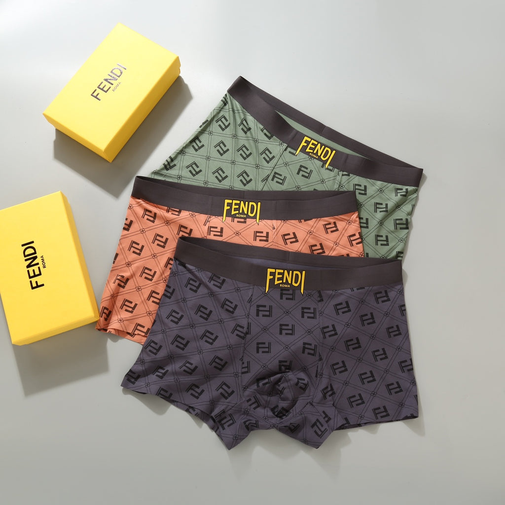 Fendi allover ff wordmark boxer briefs - view 4