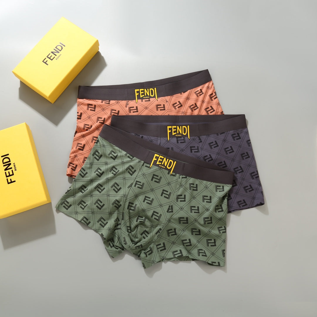 Fendi allover ff wordmark boxer briefs - view 3