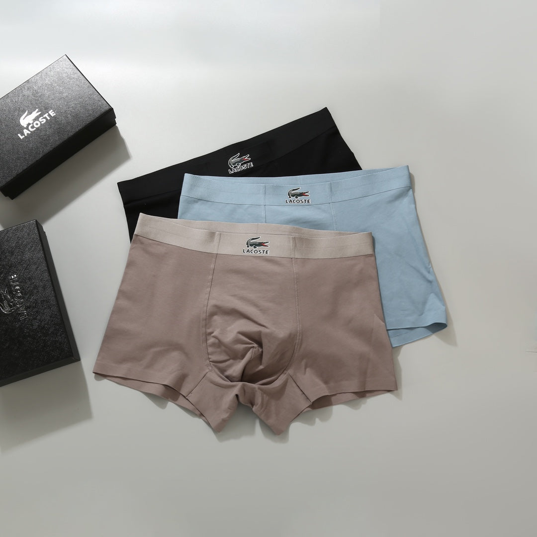Lacoste crocodile waist emblem boxer briefs - view 3
