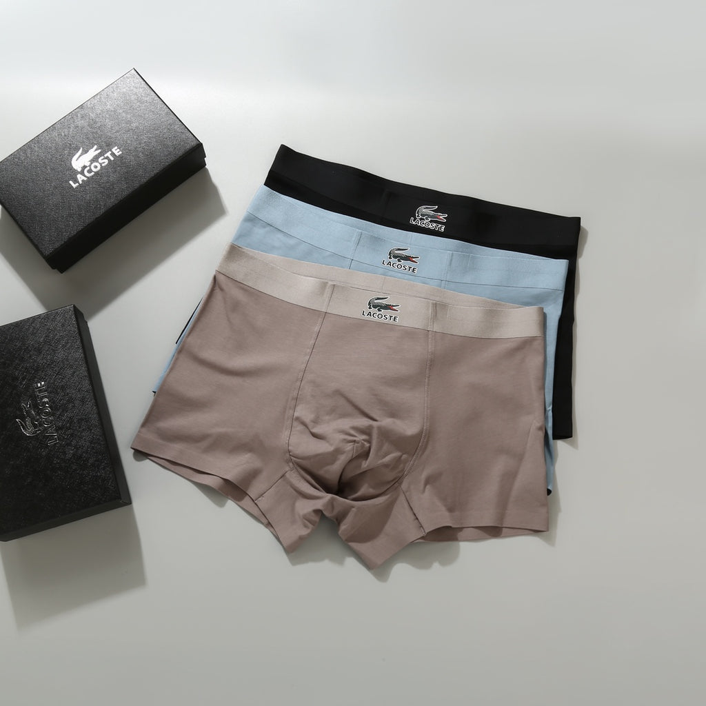 Lacoste crocodile waist emblem boxer briefs - view 1