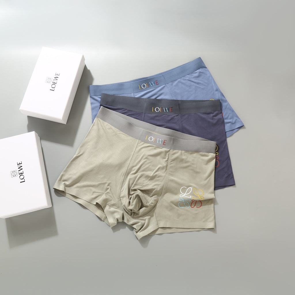 Loewe muted contrast waist anagram boxer briefs - view 3