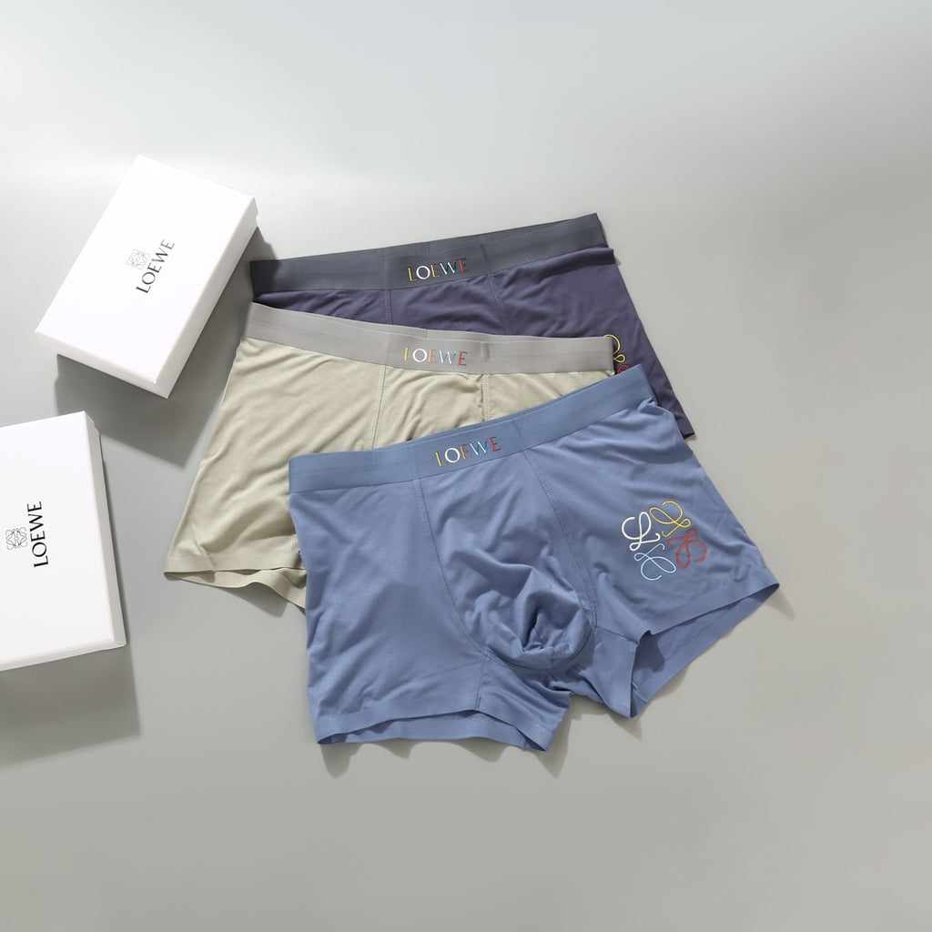 Loewe muted contrast waist anagram boxer briefs - view 4