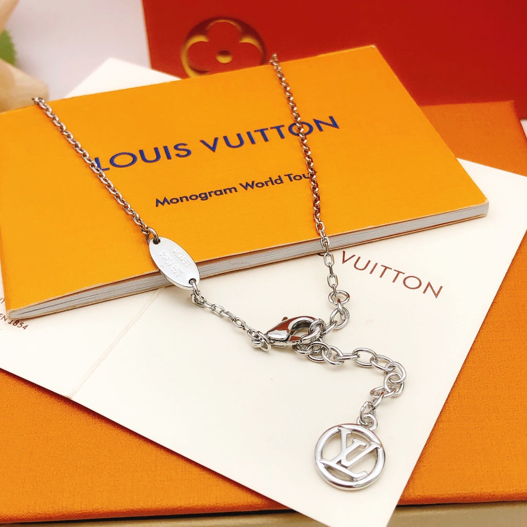 Louis Vuitton Silver-Tone Blossom Marquise Crystal Accent Necklace - album image 4