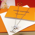 Louis Vuitton Silver-Tone Blossom Marquise Crystal Accent Necklace - album image 1