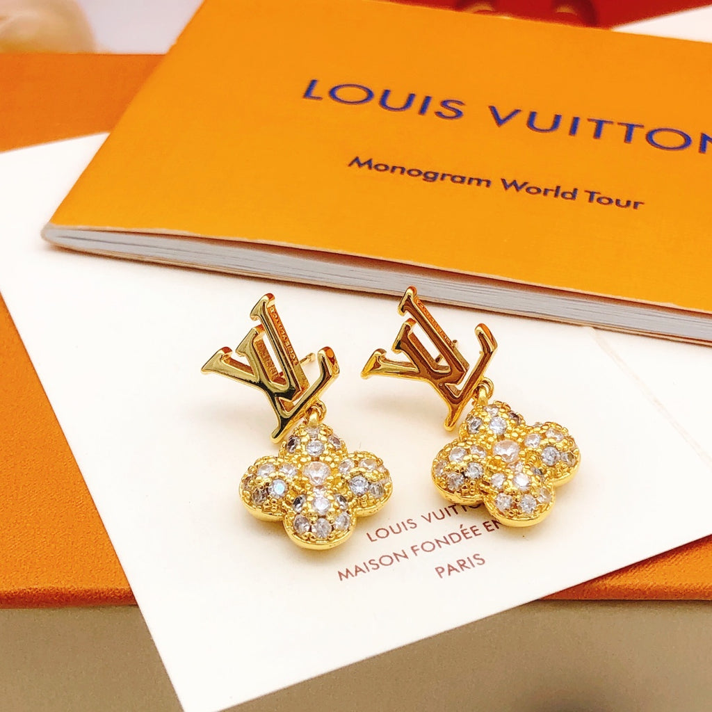 Louis Vuitton Gold-Tone Flower Earrings - album image 2