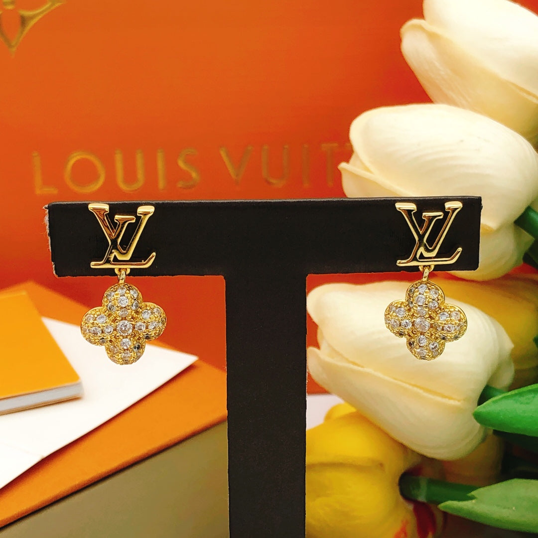Louis Vuitton Gold-Tone Flower Earrings - album image 6