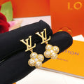 Louis Vuitton Gold-Tone Flower Earrings - album image 1