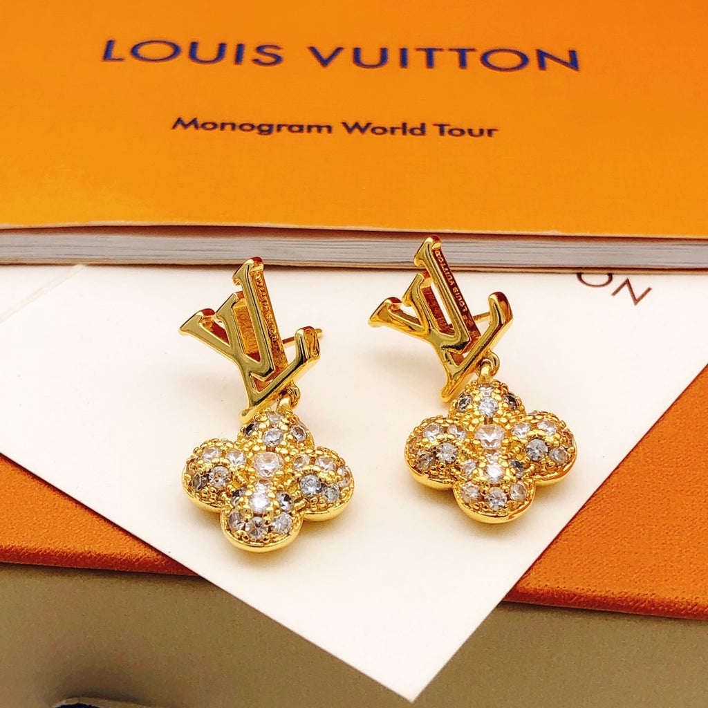 Louis Vuitton Gold-Tone Flower Earrings - album image 5