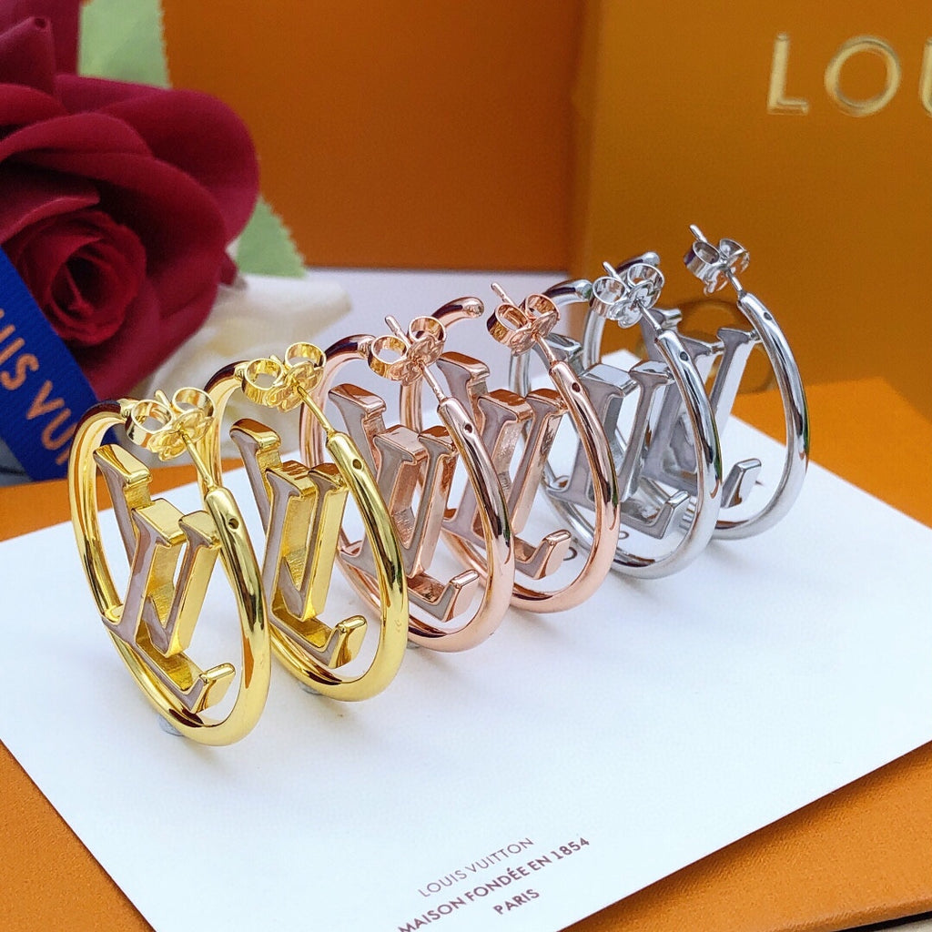 Louis Vuitton Silver-Tone Circular Earrings - album image 6