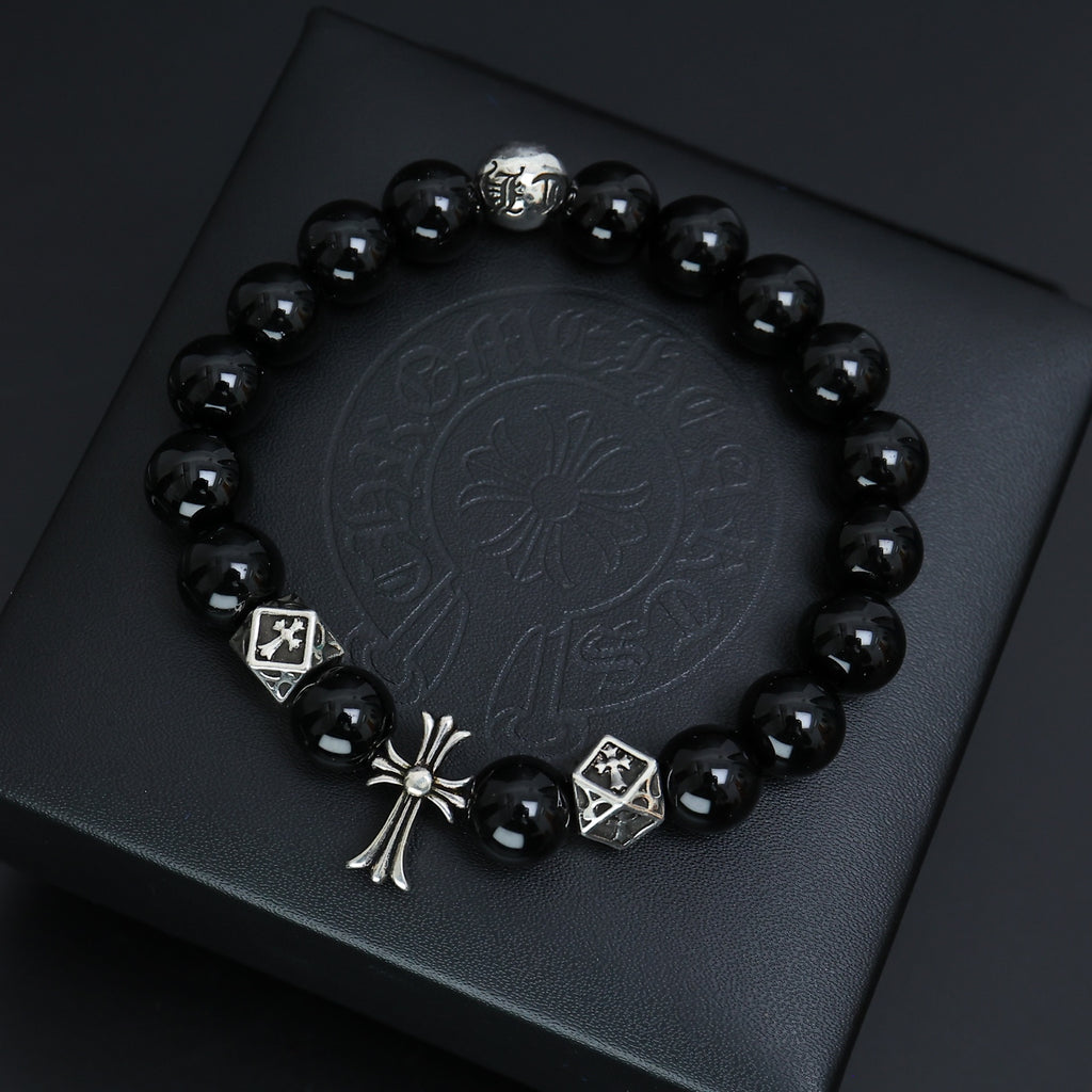 Chrome Hearts Monochrome Bead Charm Bracelet - album image 5
