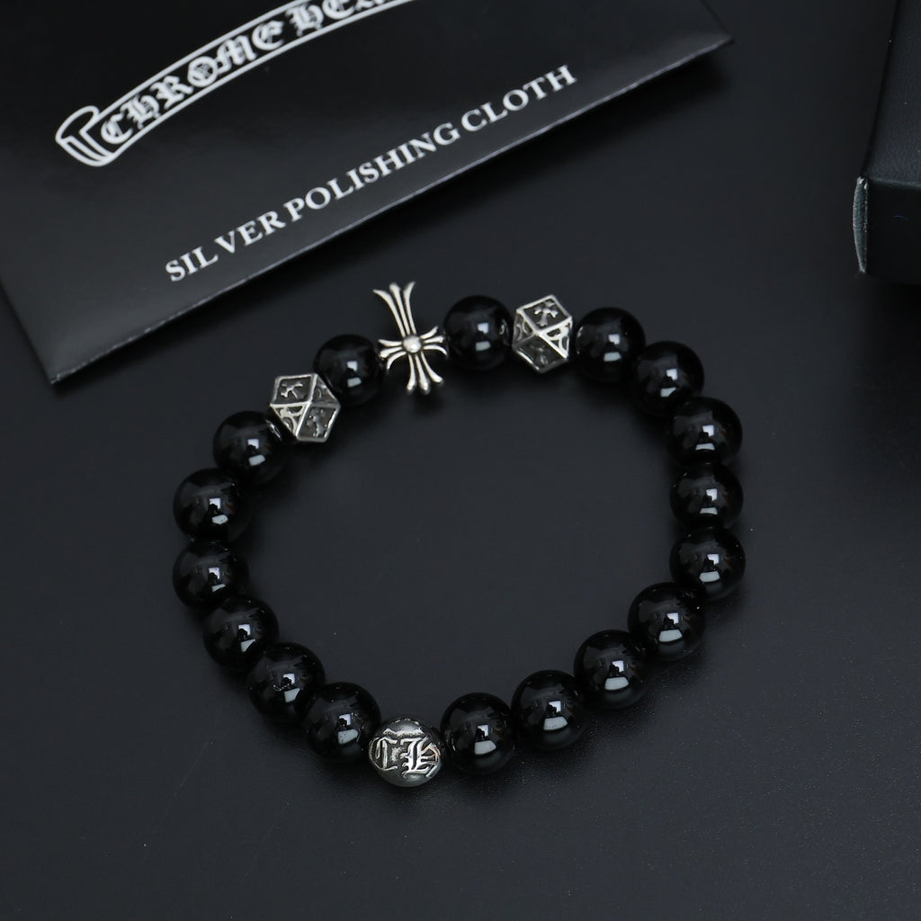 Chrome Hearts Monochrome Bead Charm Bracelet - album image 3
