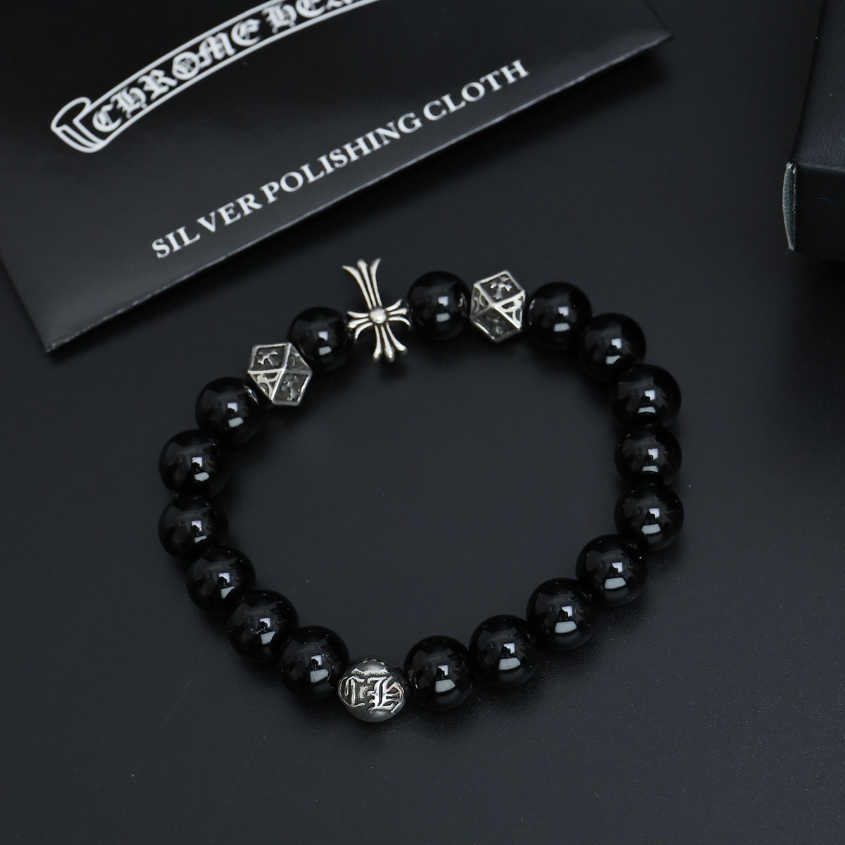 Chrome Hearts Monochrome Bead Charm Bracelet - album image 3