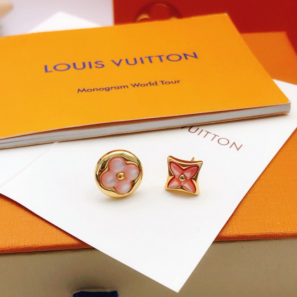 Louis Vuitton Pink Flower Earrings - album image 1
