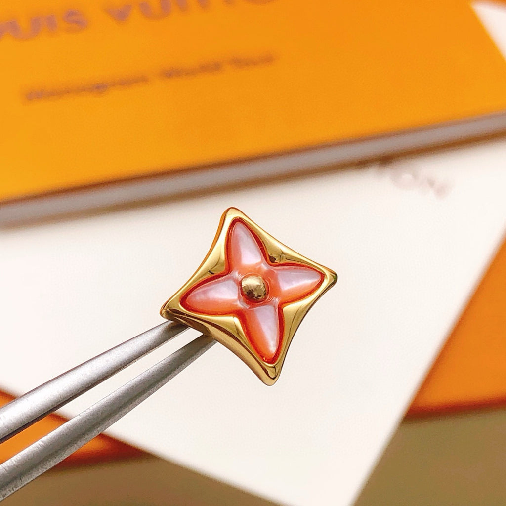 Louis Vuitton Pink Flower Earrings - album image 6