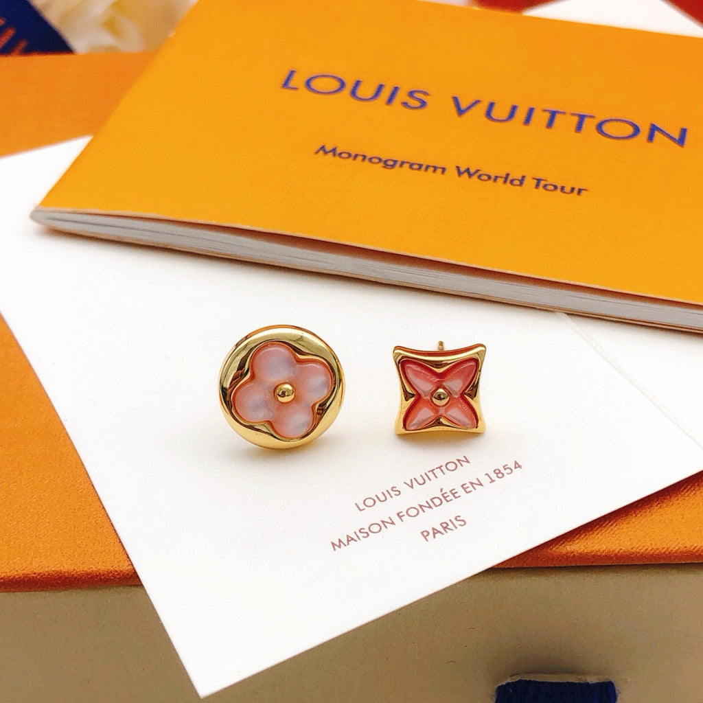 Louis Vuitton Pink Flower Earrings - album image 3