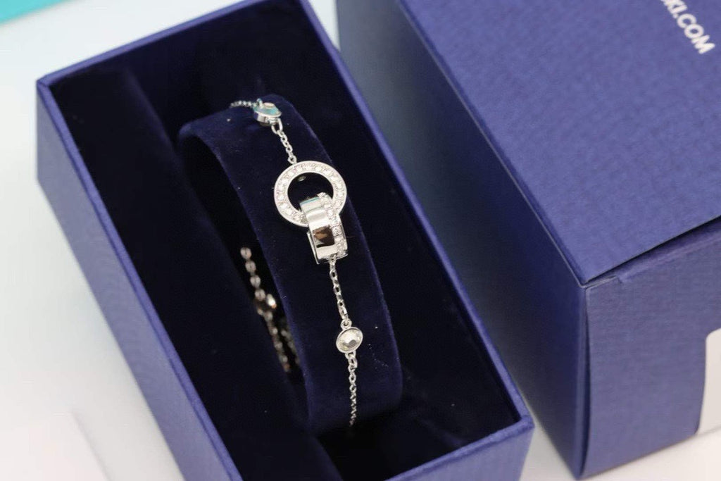 Swarovski Interlocking Crystal Rings Slider Bracelet - album image 2
