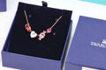 Swarovski Pink and Clear Crystal Candy Necklace - album image 1