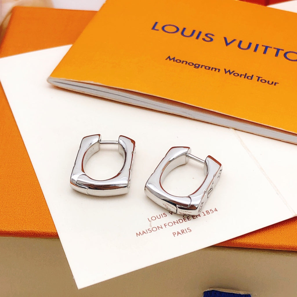 Louis Vuitton Silver-Tone Earrings - album image 5