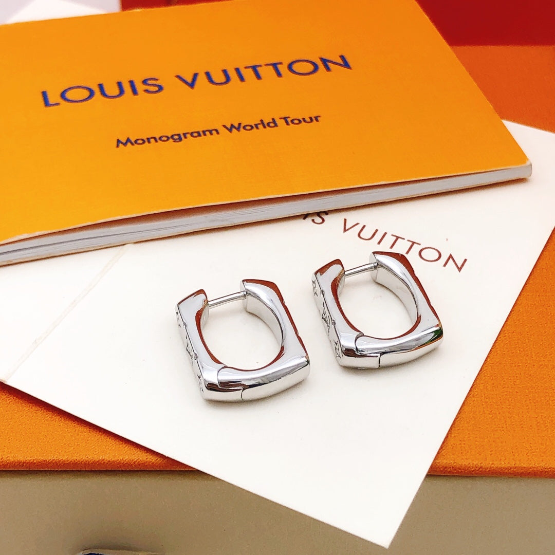 Louis Vuitton Silver-Tone Earrings - album image 2