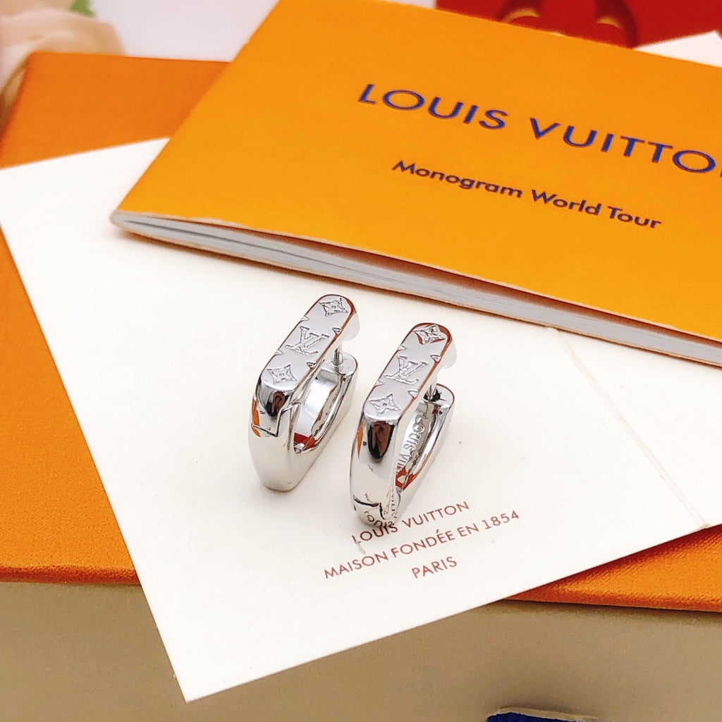 Louis Vuitton Silver-Tone Earrings - album image 3