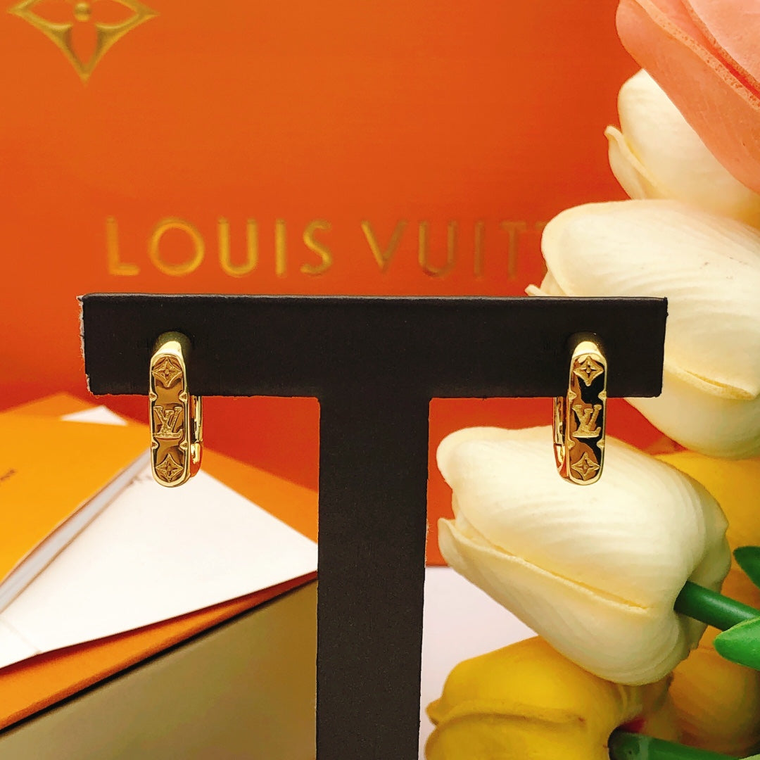 Louis Vuitton Gold-Tone Earrings - album image 8