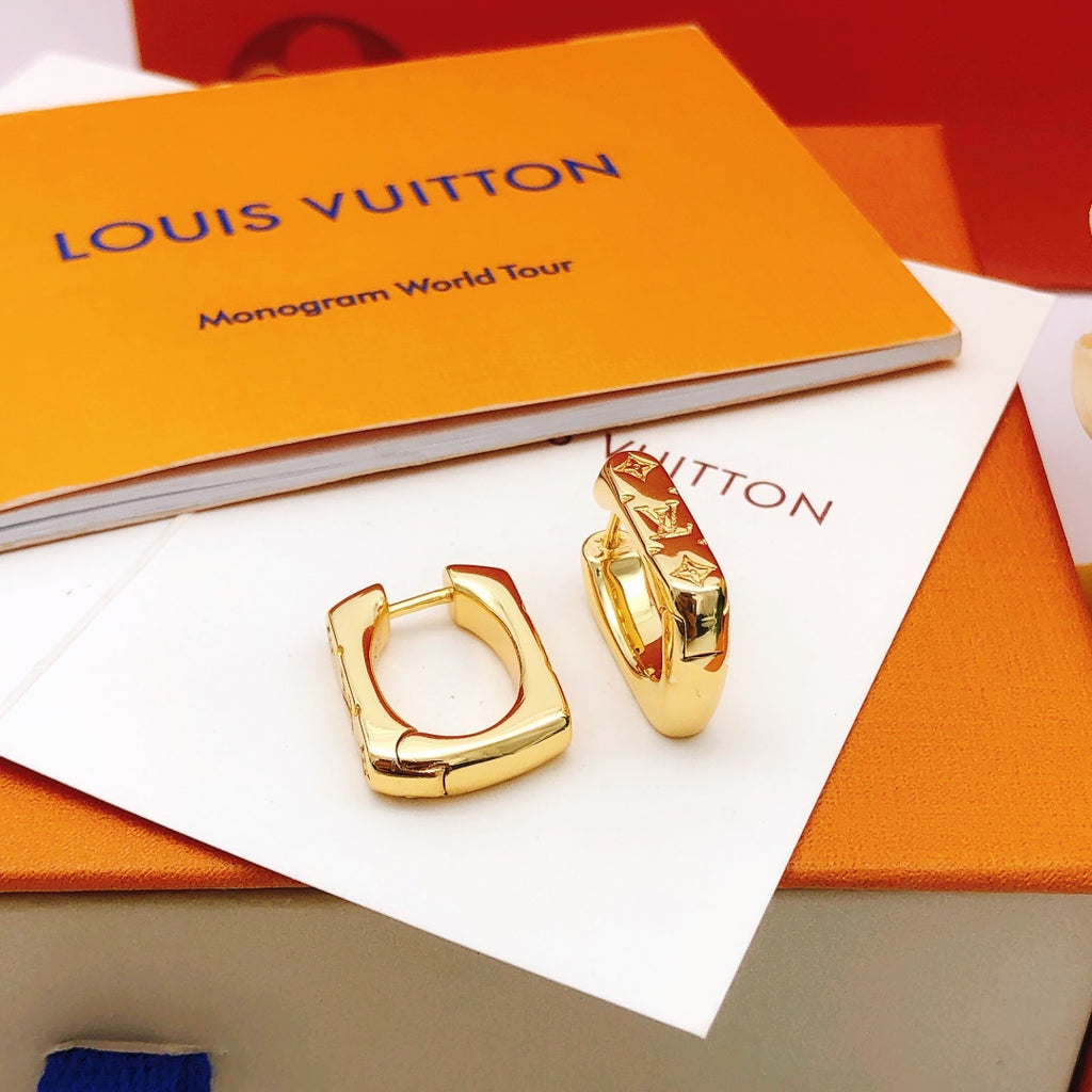 Louis Vuitton Gold-Tone Earrings - album image 2