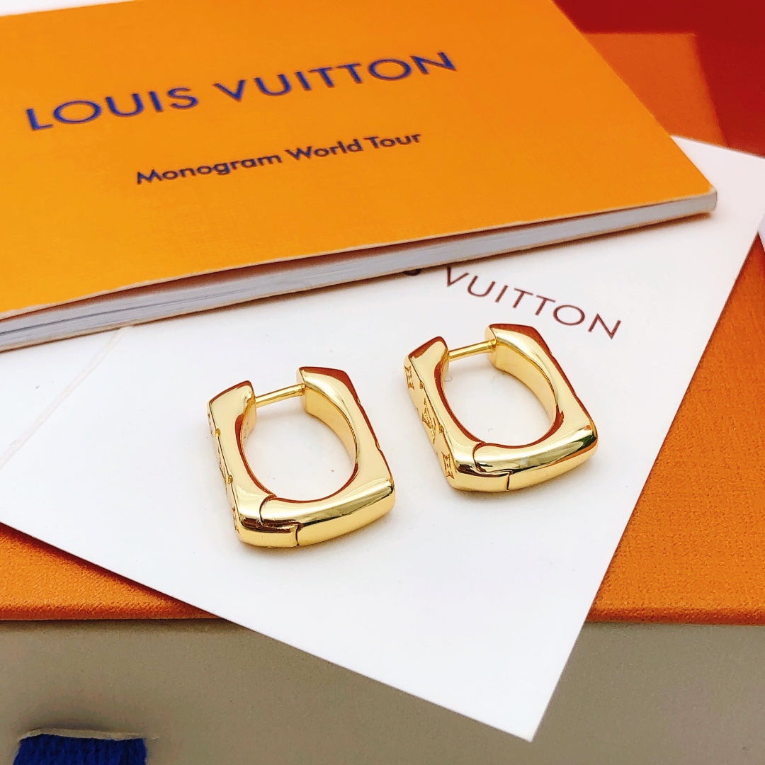Louis Vuitton Gold-Tone Earrings - album image 4
