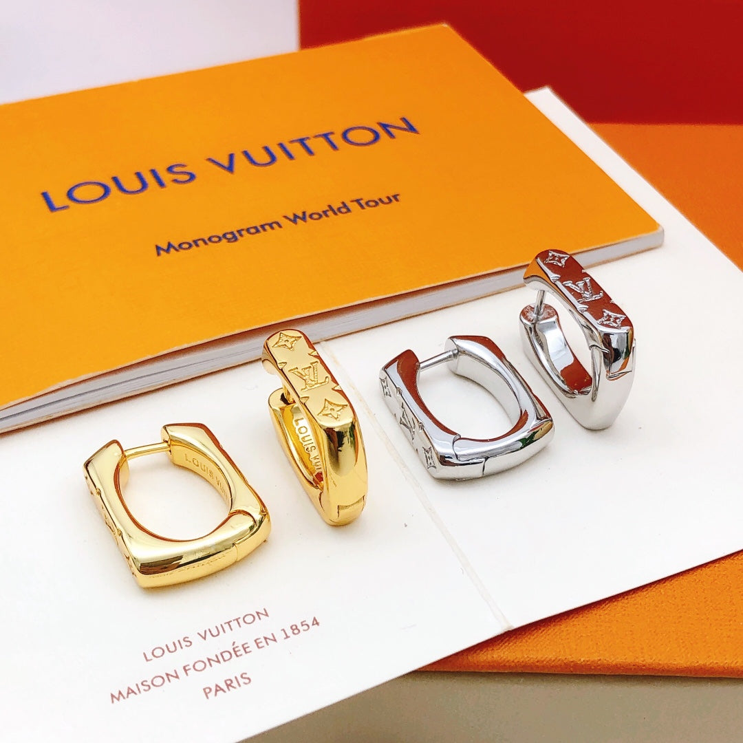 Louis Vuitton Gold-Tone Earrings - album image 5