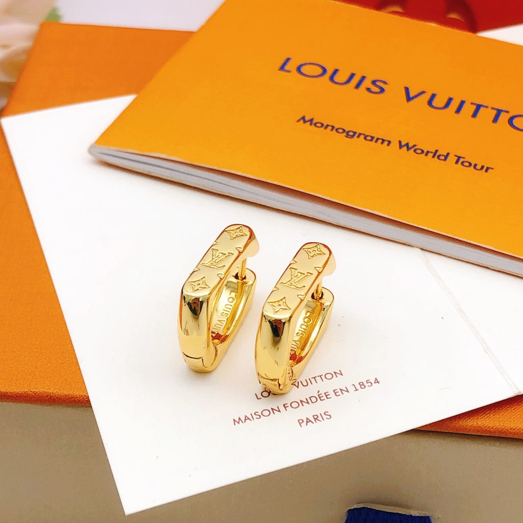 Louis Vuitton Gold-Tone Earrings - album image 6