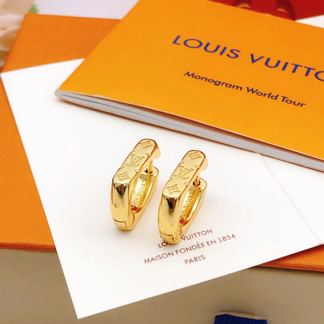 Louis Vuitton Gold-Tone Earrings - album image 6