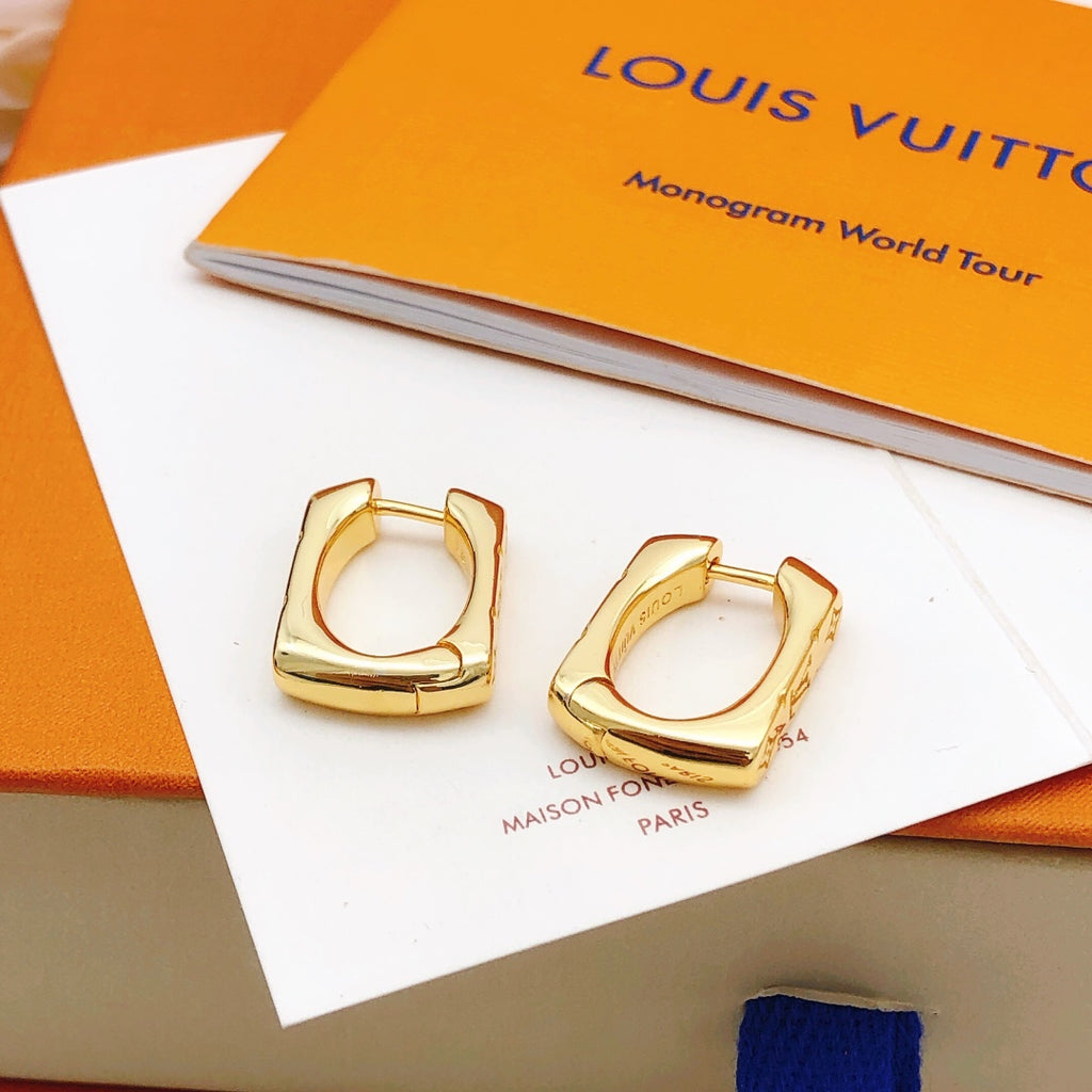Louis Vuitton Gold-Tone Earrings - album image 7